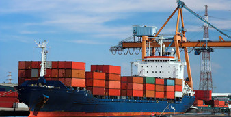 A boat loaded with goods